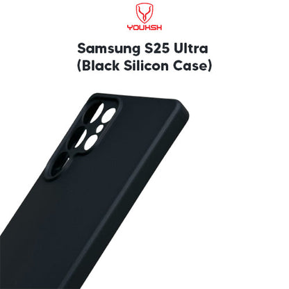 Samsung Galaxy S25 Ultra (Black Silicone Case)