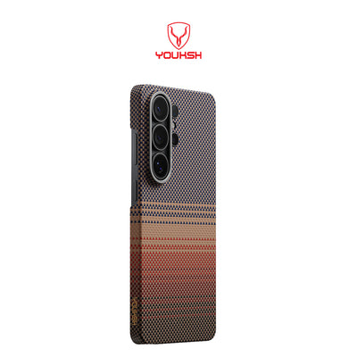 YOUKSH Samsung Galaxy S26 Ultra Case – Tactile Woven Carbon Fiber, Slim Protective Cover