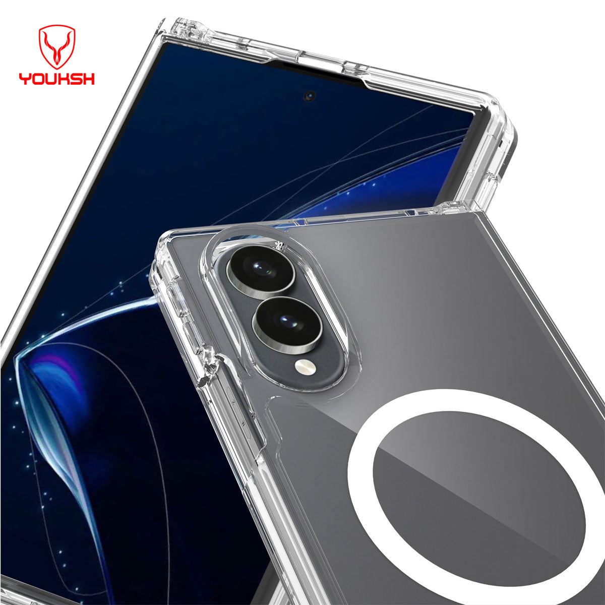 Samsung Galaxy Z Fold 8 Transparent MagSafe Case