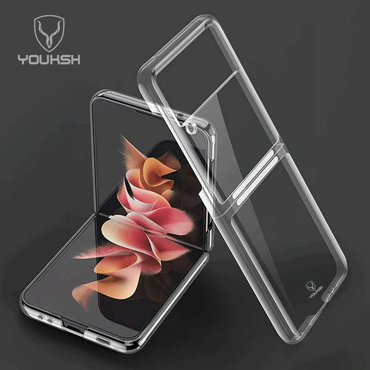 Samsung Galaxy ZFLIP 3 Transparent Case (Shock Proof)