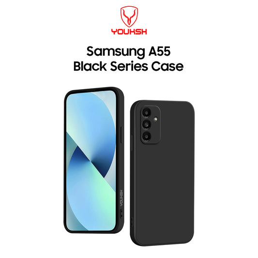 Samsung Galaxy A55 Black Silicon Case