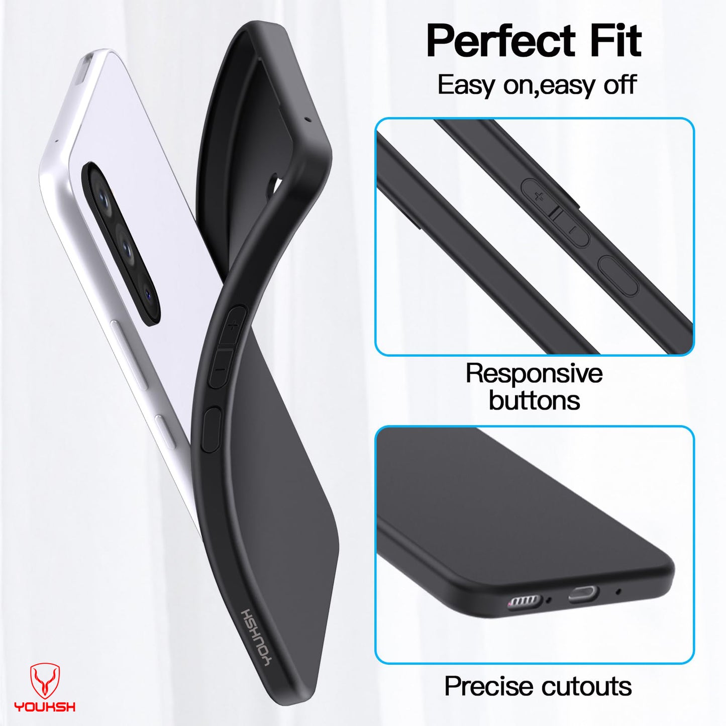 Samsung Galaxy A36 Black Silicon Case