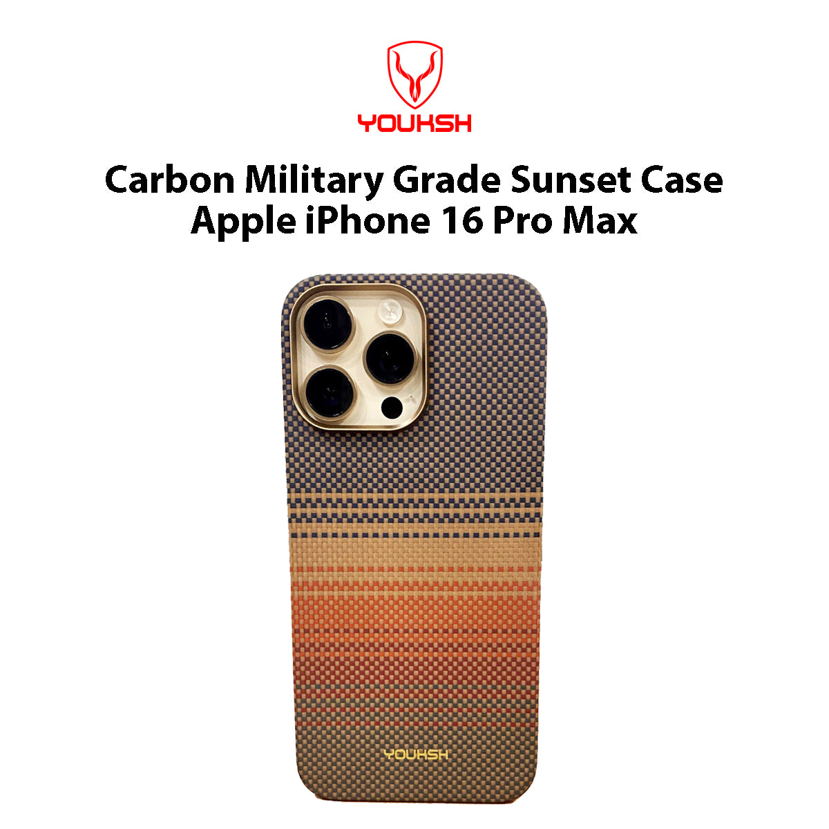 Apple iPhone Carbon Military Grade Sunset Case For 16 Pro Max