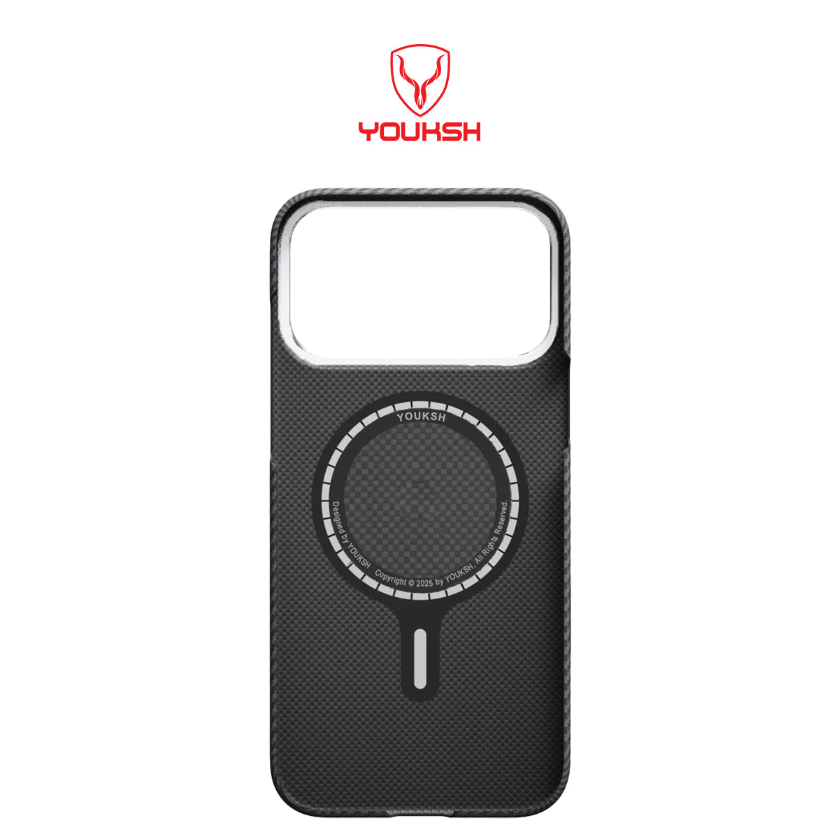 YOUKSH IPhone 17 Pro Tactile Woven Case, Carbon Thin Case IP 17 Pro
