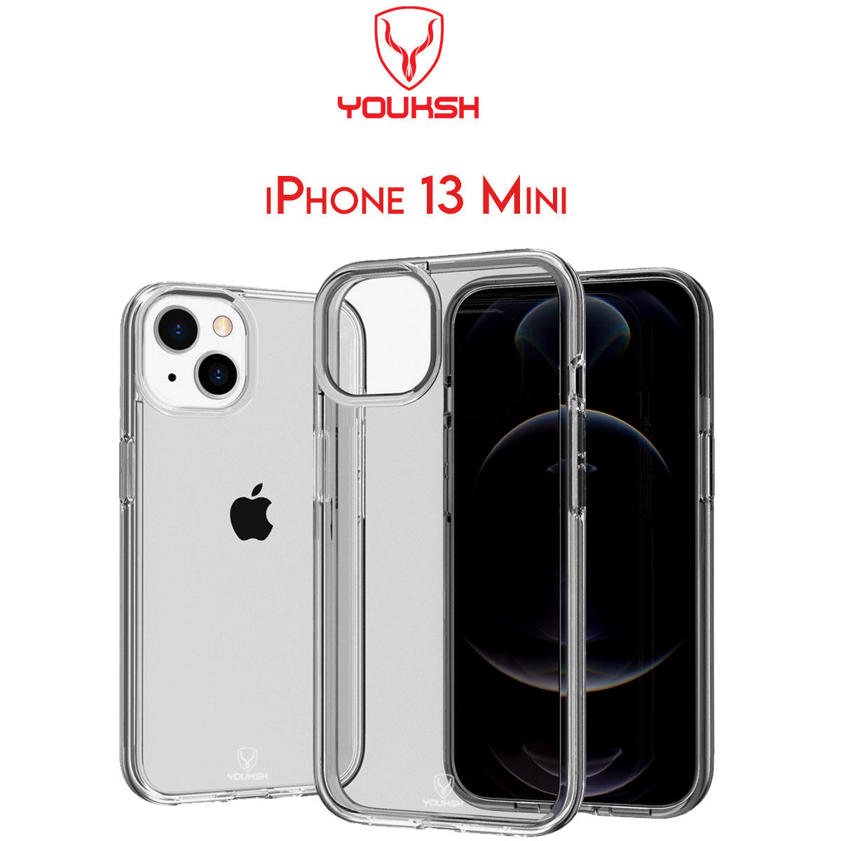 Apple iPhone 13 Mini (5.4) Transparent Case (Shock Proof)