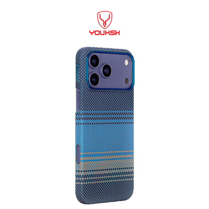 YOUKSH iPhone 17 Pro Tactile Woven Case – Carbon Fiber Thin Case