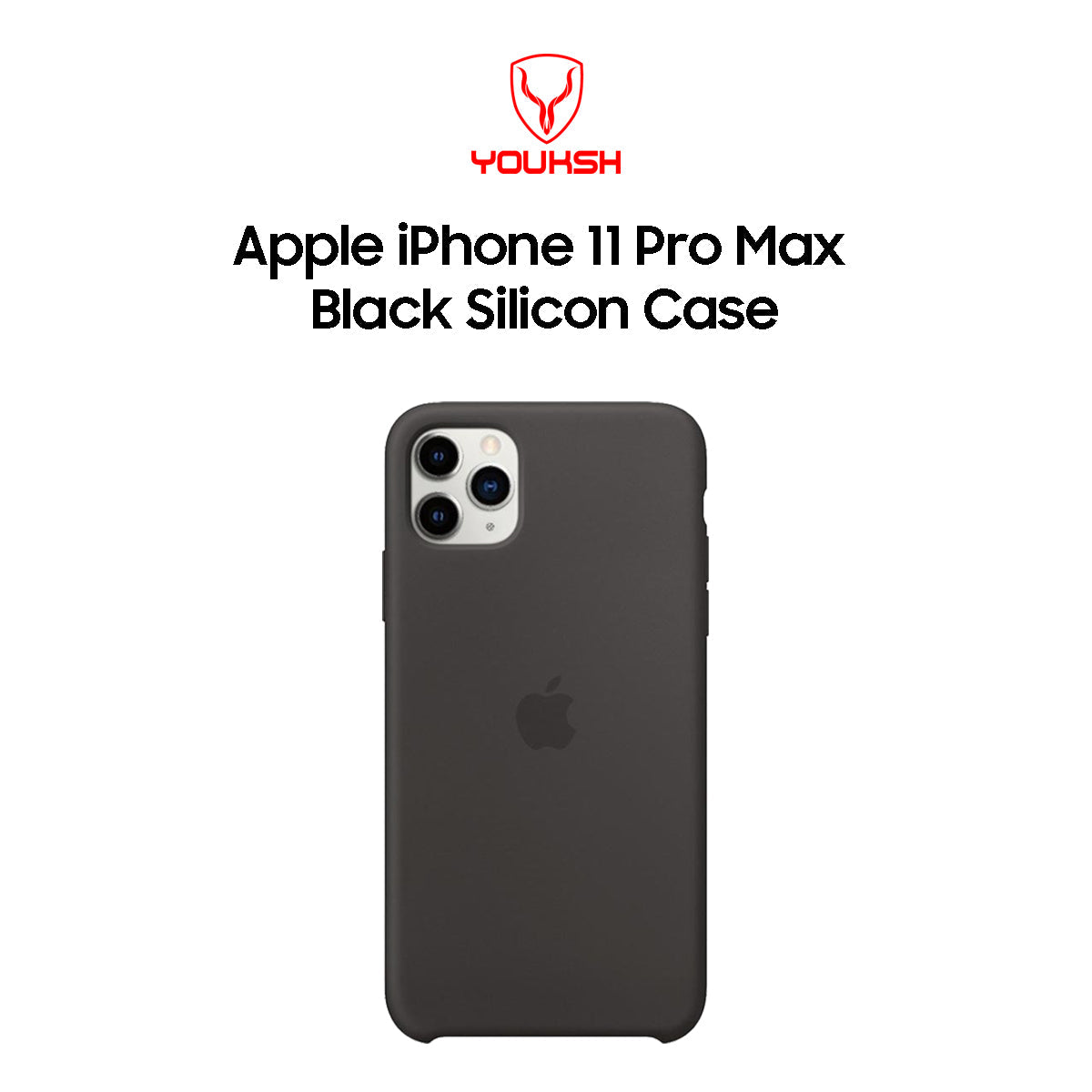 Apple iPhone 11 Pro Max Black Silicone Case