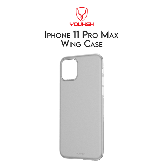 Youksh Apple Iphone 11 Pro Max (6.5) - Wing Case Paper Back Cover - Ultra Thin Lightweight Paper Back Cover - Paper Back Case (White) - For Iphone 11 Pro Max (6.5).