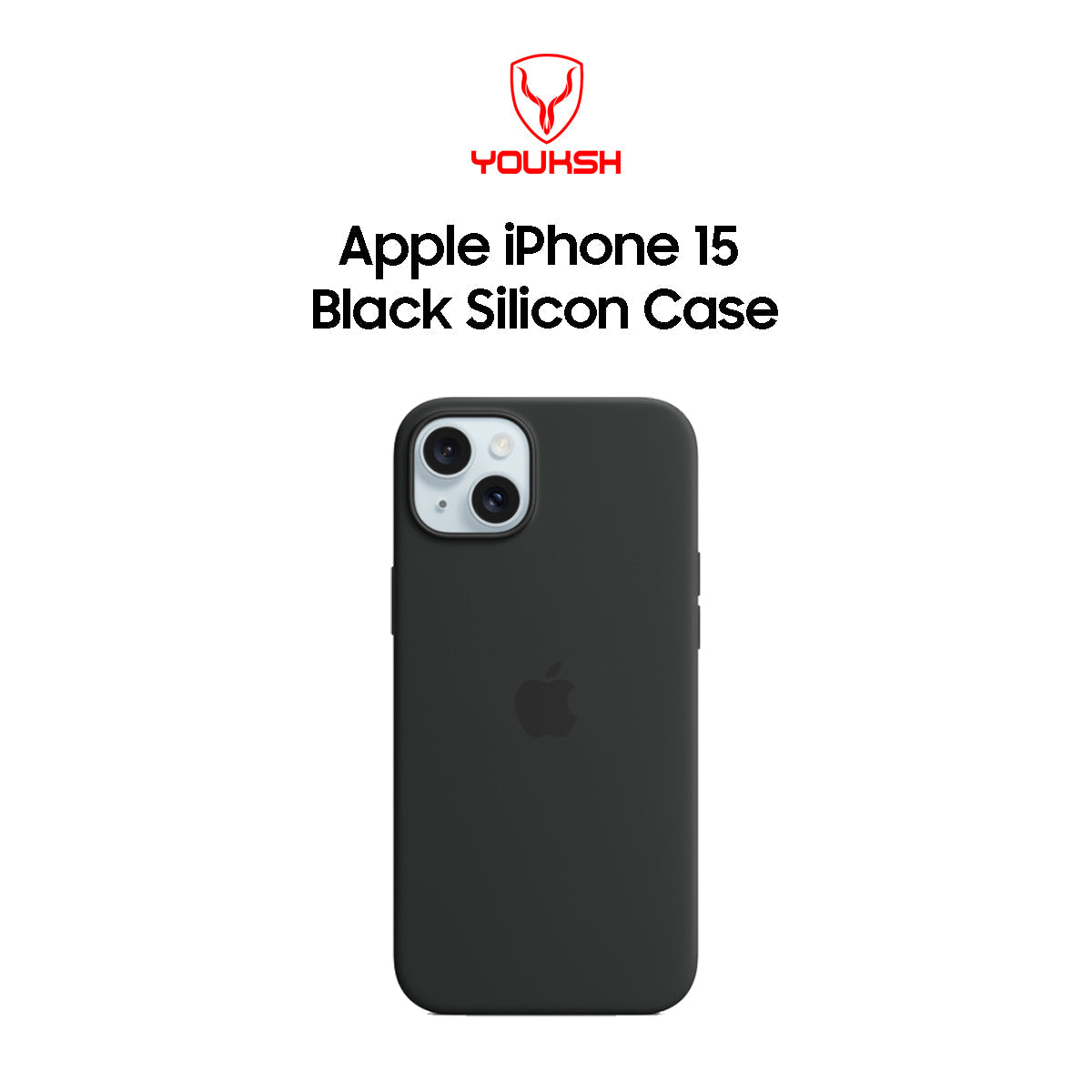 Apple iPhone 15 Black Silicone Case