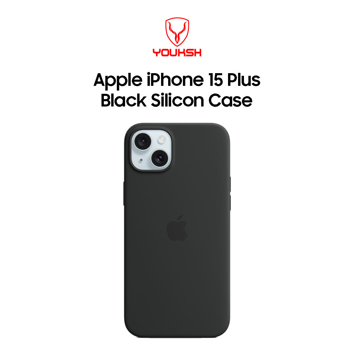 Apple iPhone 15 Plus Black Silicone Case