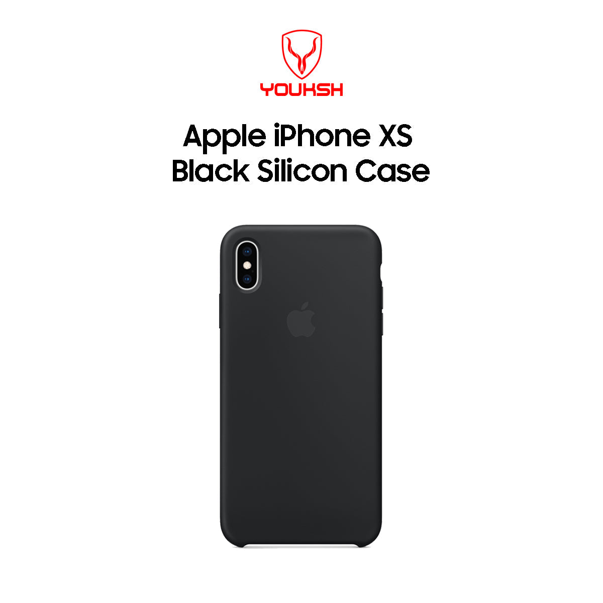 Apple iPhone XS Black Silicone Case