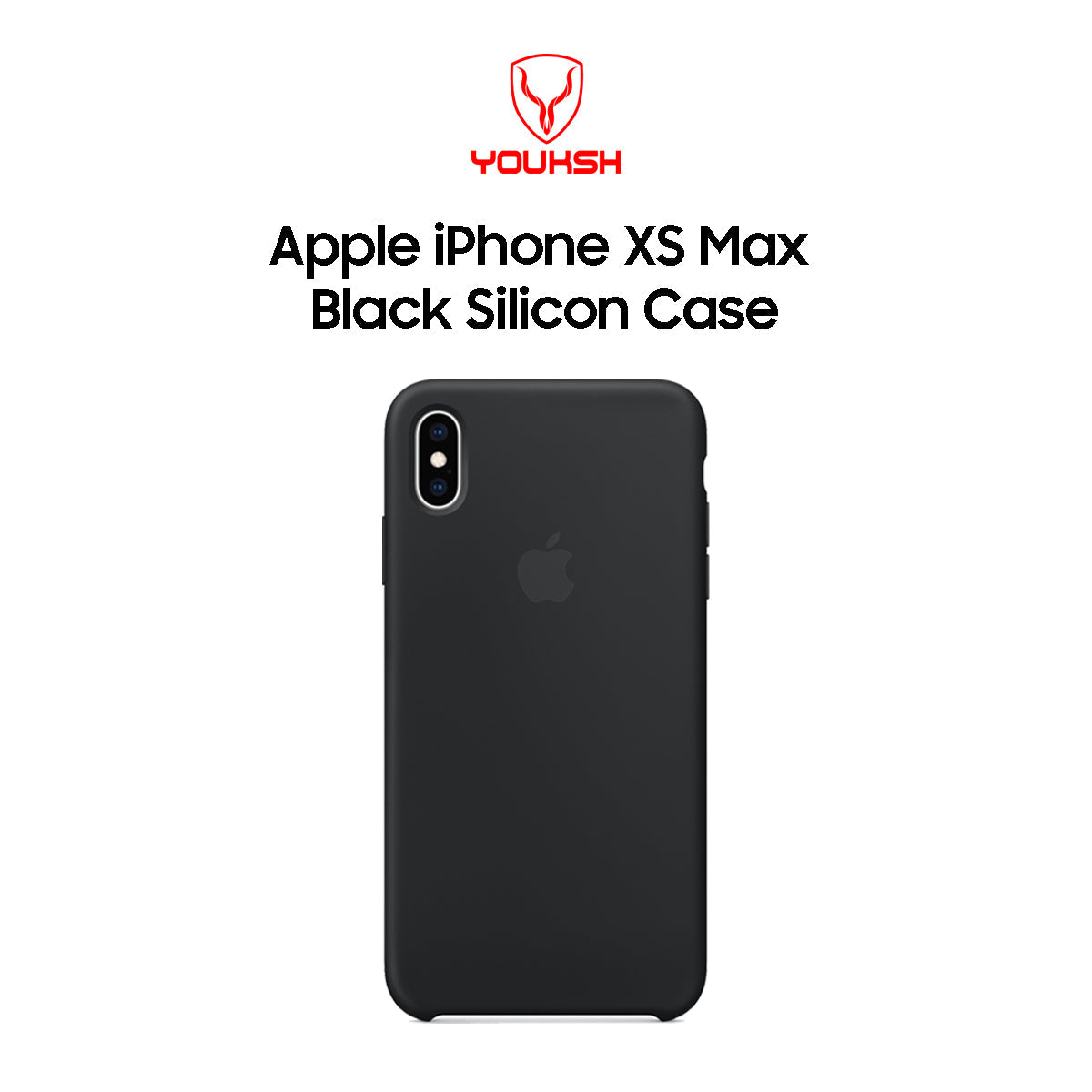 Apple iPhone XS Max Black Silicone Case