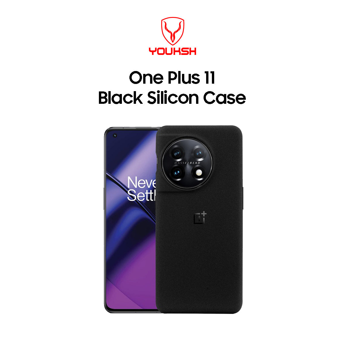 One Plus 11 Black Silicone Case