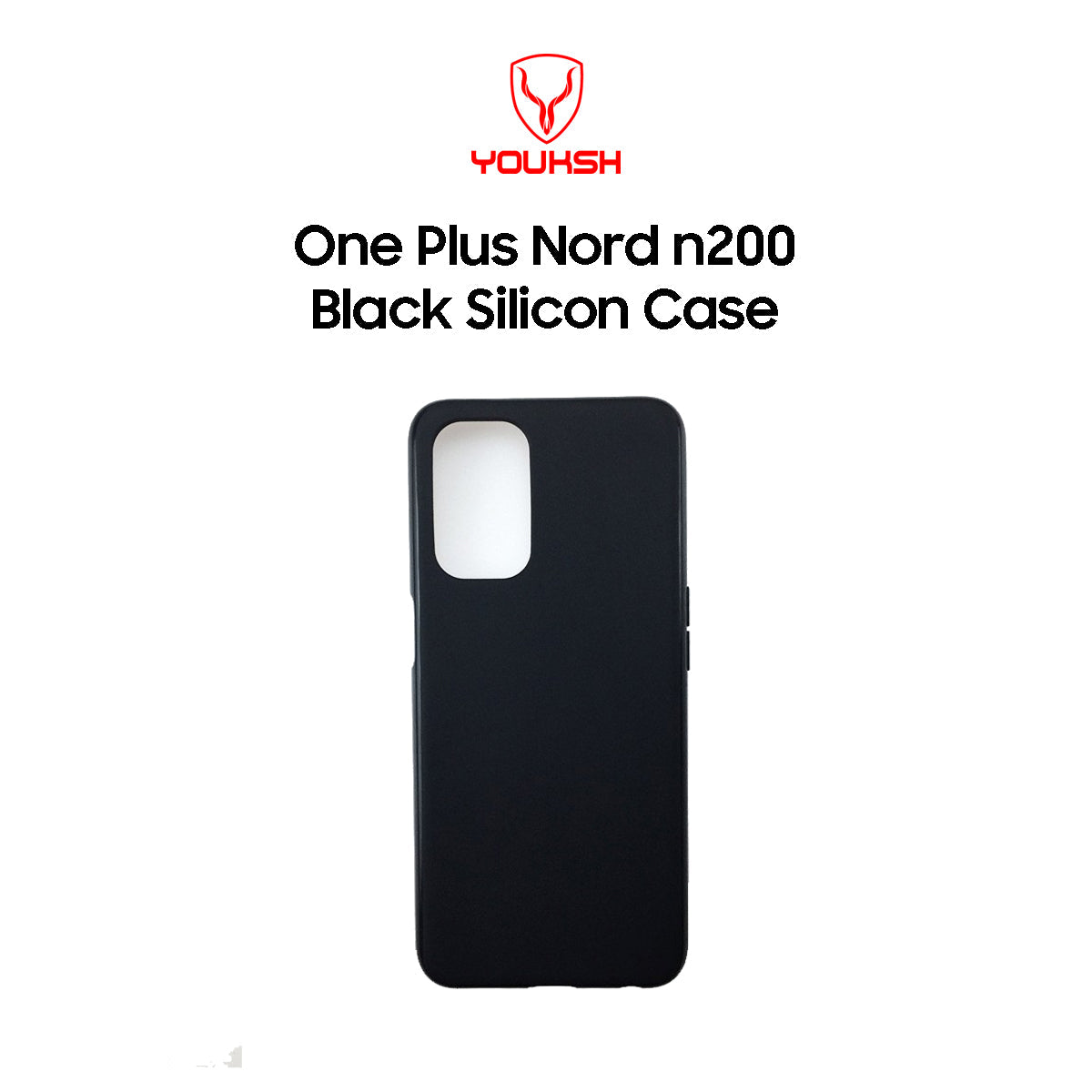 One Plus Nord n200 Black Silicone Case