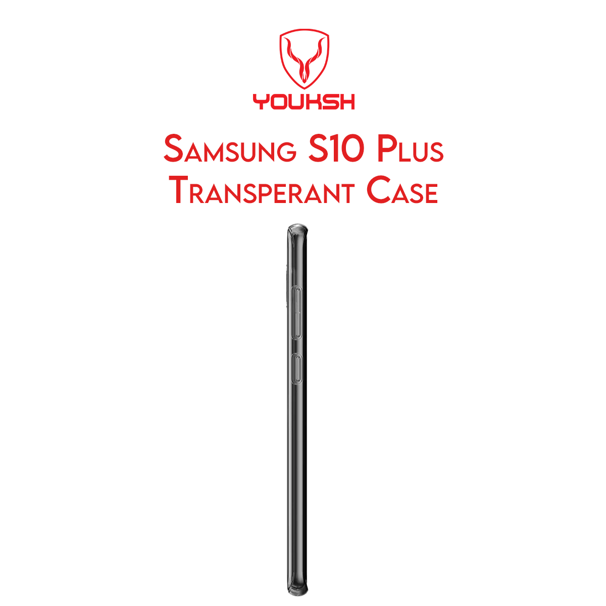 Young Ming Cover Per Samsung Galaxy S10 Plus - 3 Pezzi, Custodia Trasparente Sottile In TPU, Protezione Antigraffio