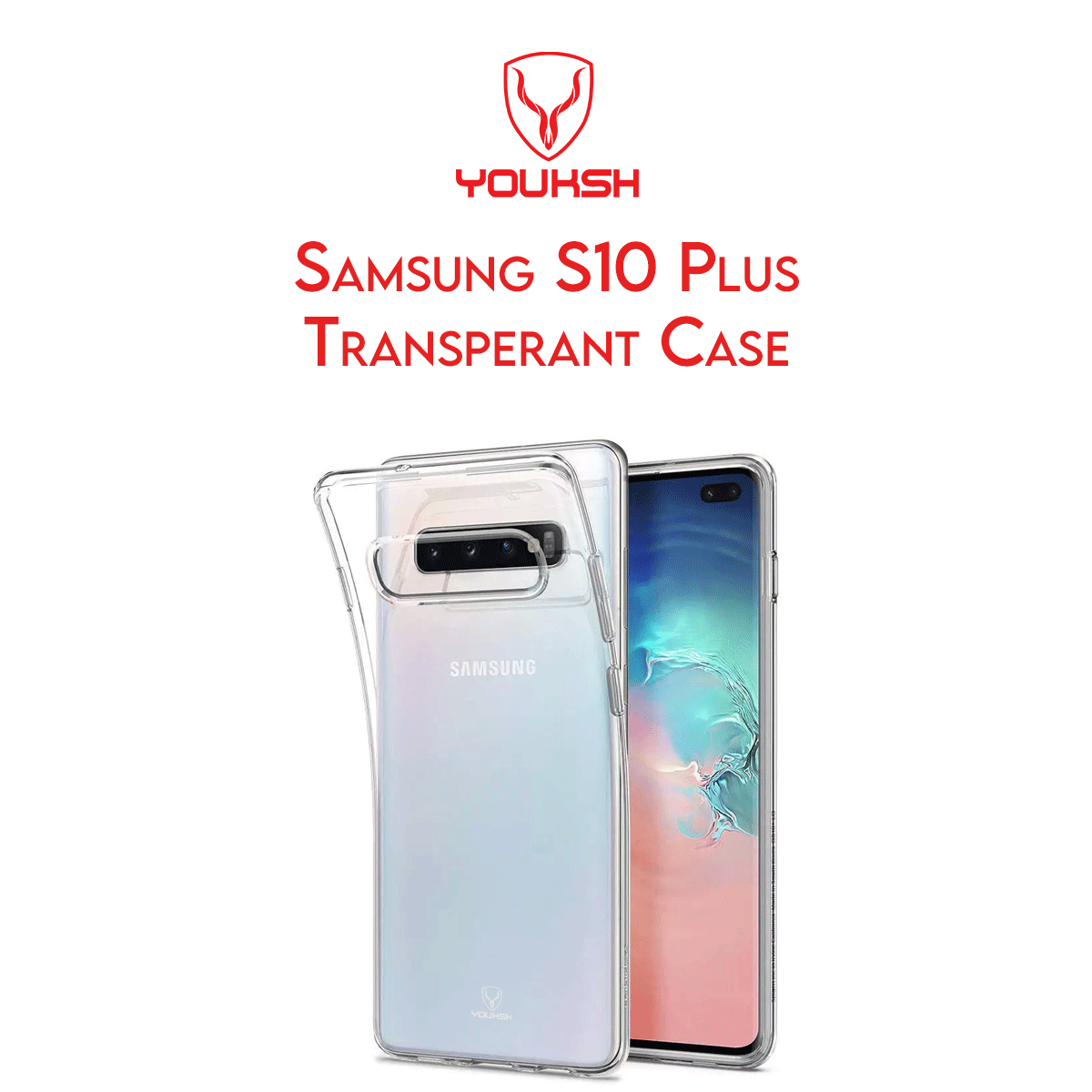 Samsung Galaxy S10 Plus Transparent Case (Shock Proof)