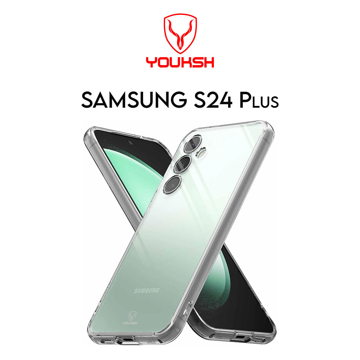 SAMSUNG Galaxy S24 Plus Transparent Case (Shock Proof)