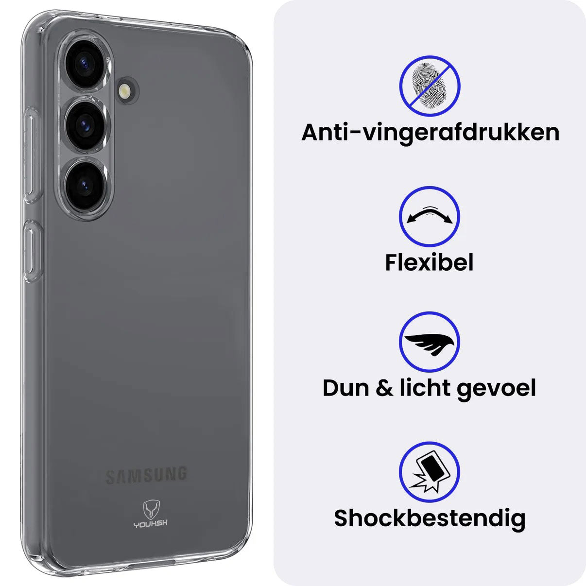 Samsung Galaxy S25 Fe Transparent Case.