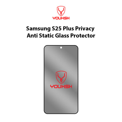 Samsung galaxy S25 Plus (Privacy Anti-Static Glass Protector)