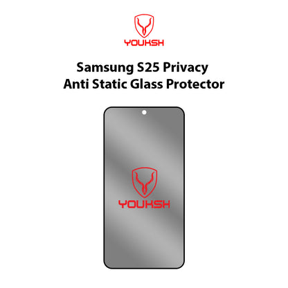 Samsung Galaxy S25 (Privacy Anti-Static Glass Protector)