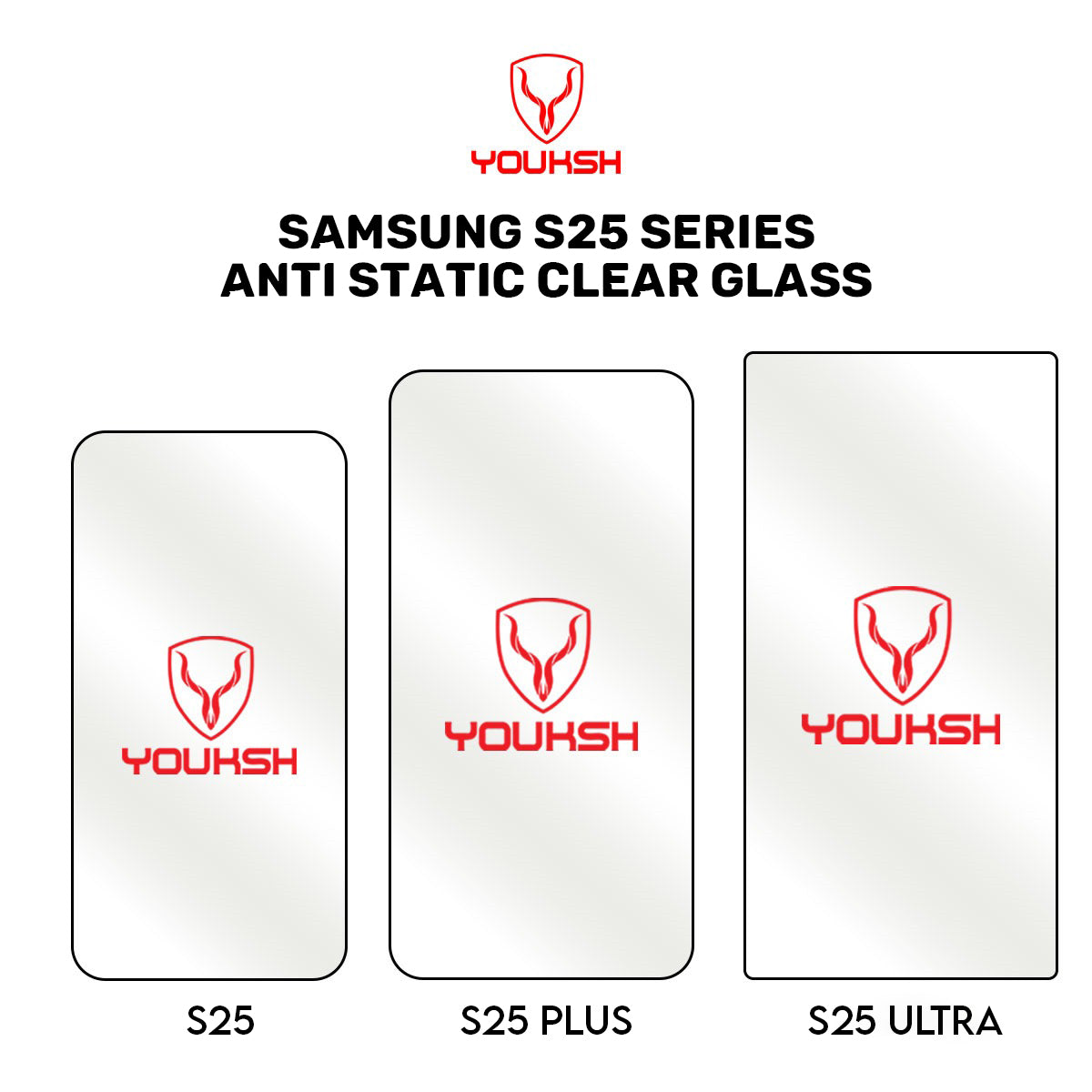 Samsung Galaxy S25 Plus (Anti-Static Clear Glass Protector)