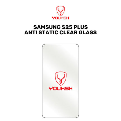 Samsung Galaxy S25 Plus (Anti-Static Clear Glass Protector)