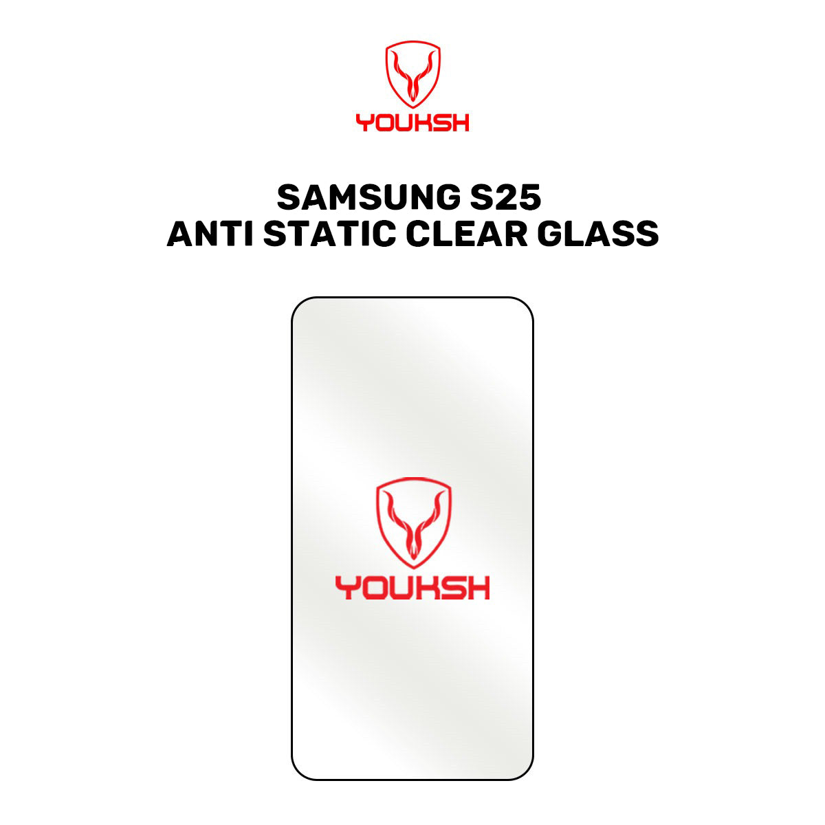 Samsung Galaxy S25 (Anti-Static Clear Glass Protector)
