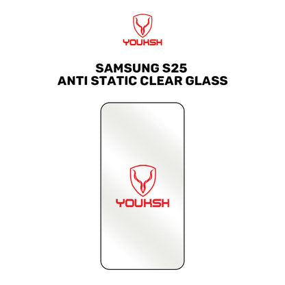 Samsung Galaxy S25 (Anti-Static Clear Glass Protector)