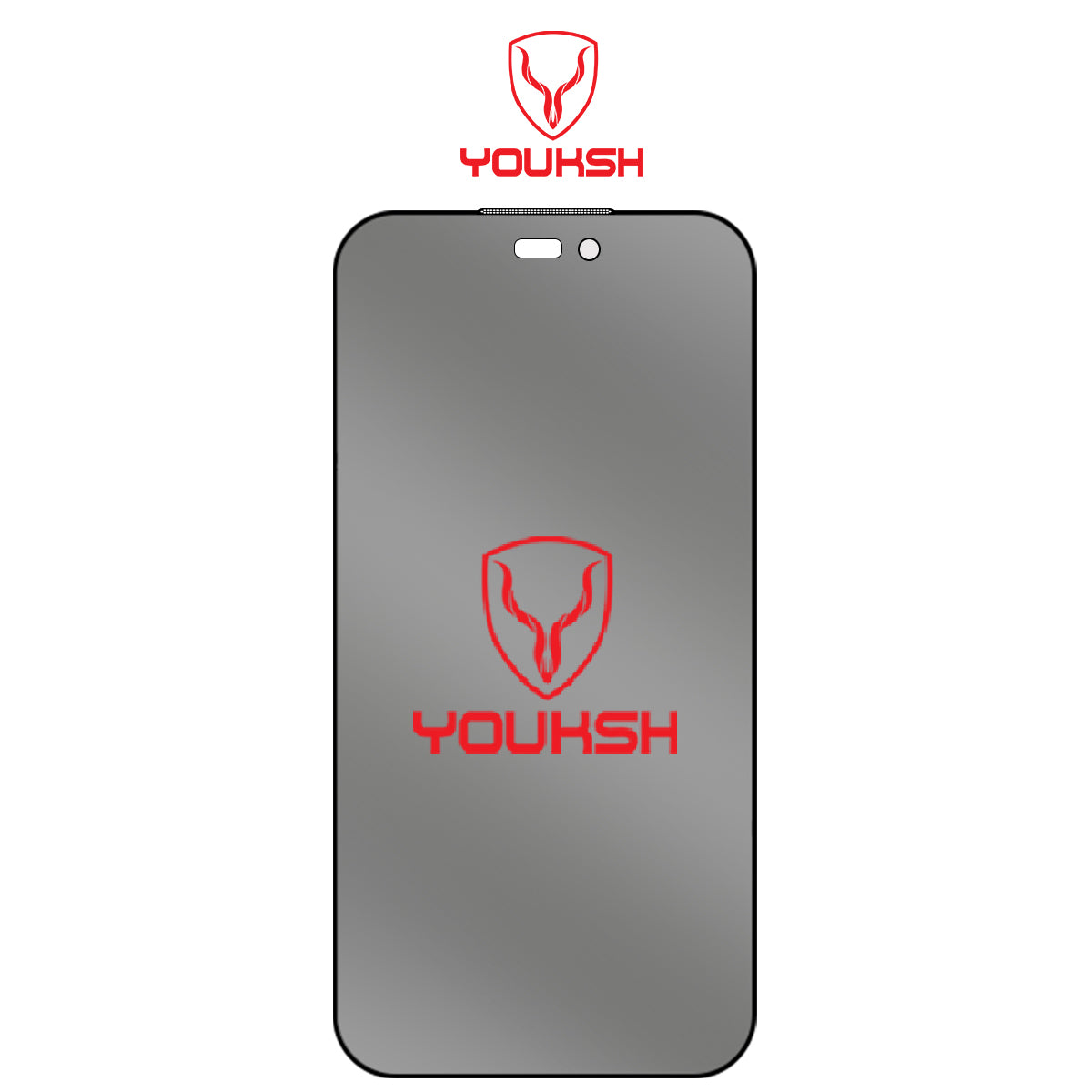 Youksh 360° Privacy Glass for iPhone 17 Pro Max  – Anti-Spy Full Screen Tempered Glass Protector