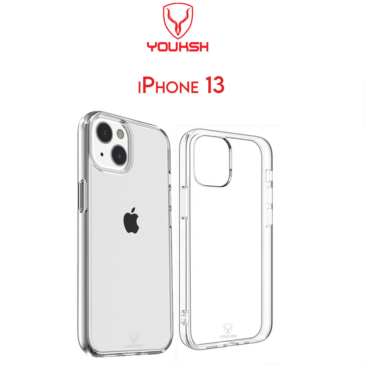 Apple iPhone 13 (6.1) Transparent Case (Shock Proof)